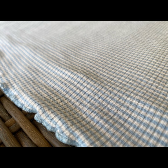 New Pacsun Ribbed Top Off Shouler Baby Blue Top - Picture 4 of 4